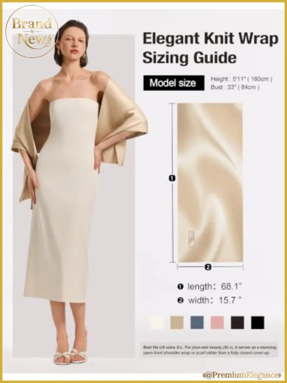 Satin Shawl Wrap Pull Through Evening Wedding Dress Cover Up